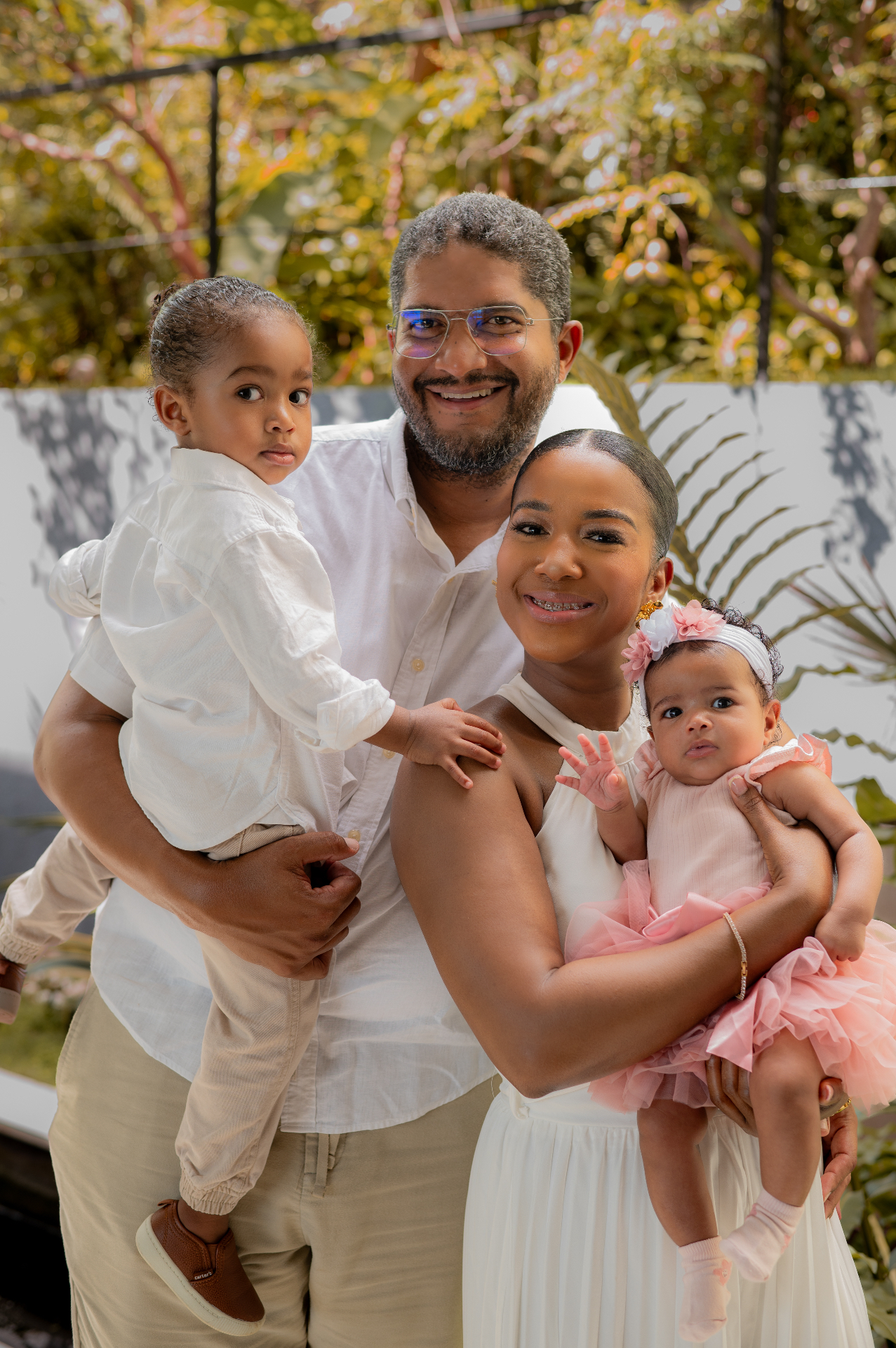 Tyheissa and Donovan with family